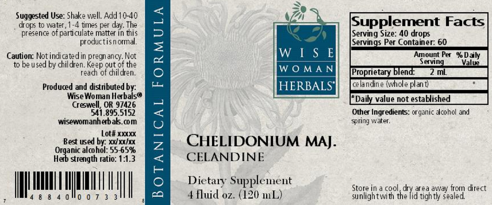 Product image for Chelidonium majus - celandine.