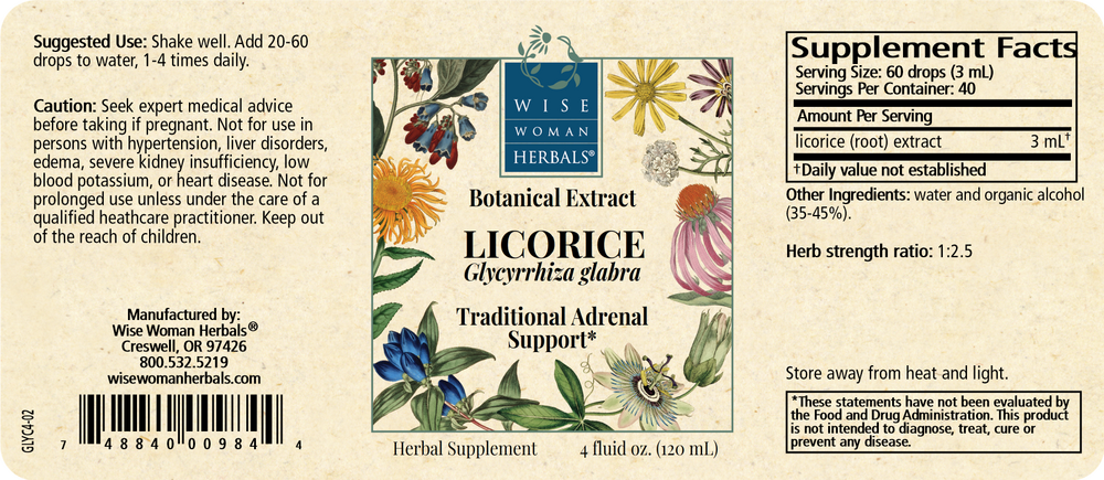 Product image for Licorice (Glycyrrhiza glabra).