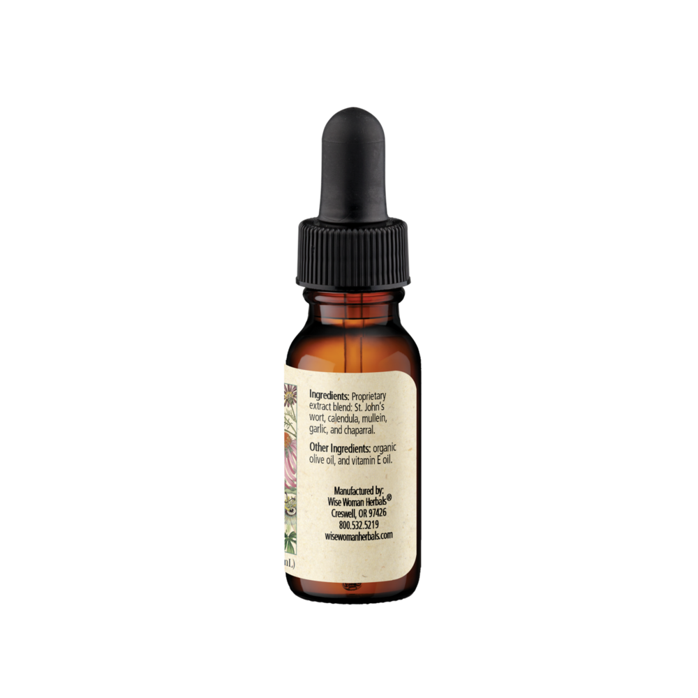 Product image for Mullein and Garlic Oil.