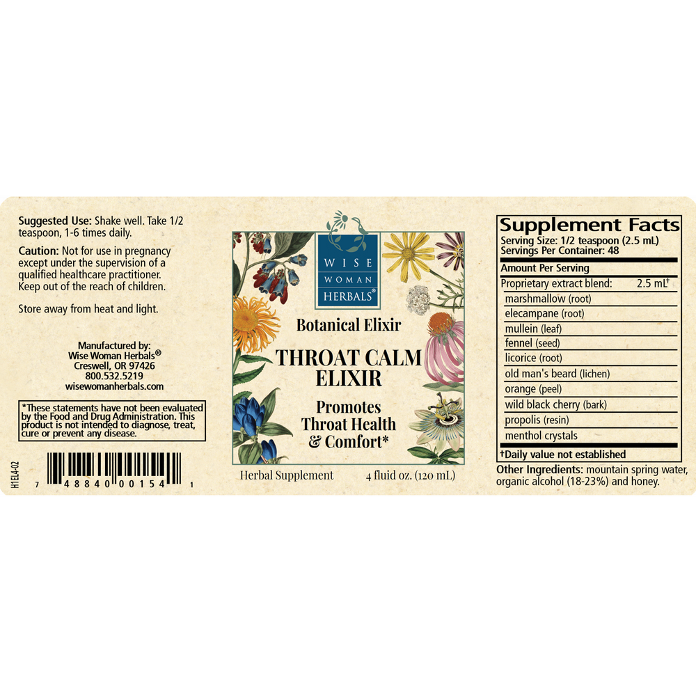 Product image for Throat Calm Elixir.