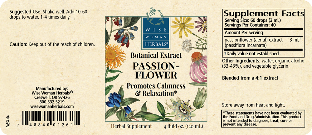 Product image for Passiflora incarnata - passionflower.