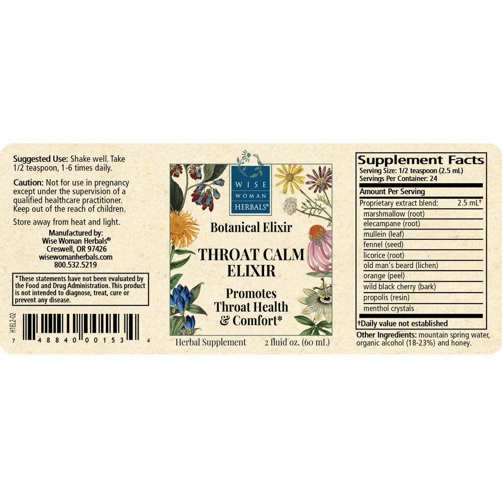 Product image for Throat Calm Elixir.