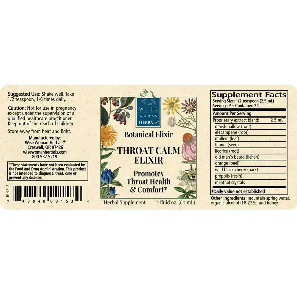 Product image for Throat Calm Elixir.
