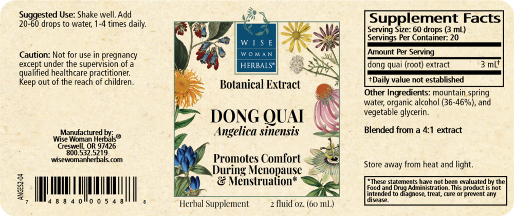 Product image for Angelica sinensis - dong quai.