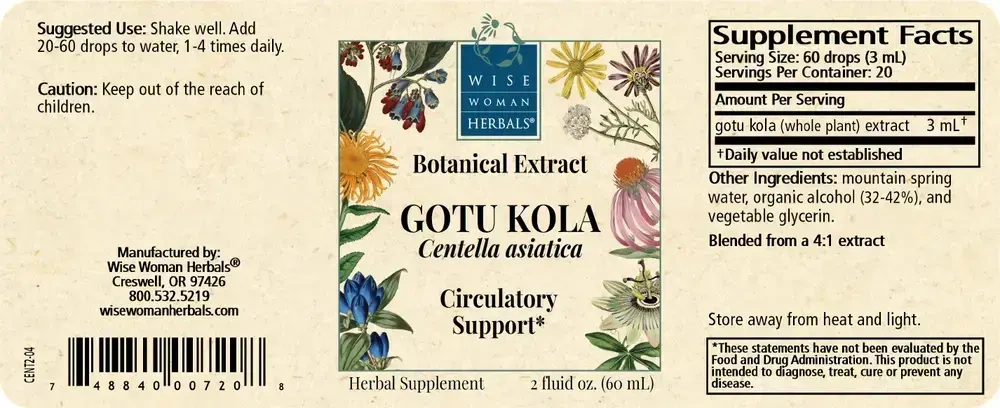Product image for Centella asiatica - gotu kola.