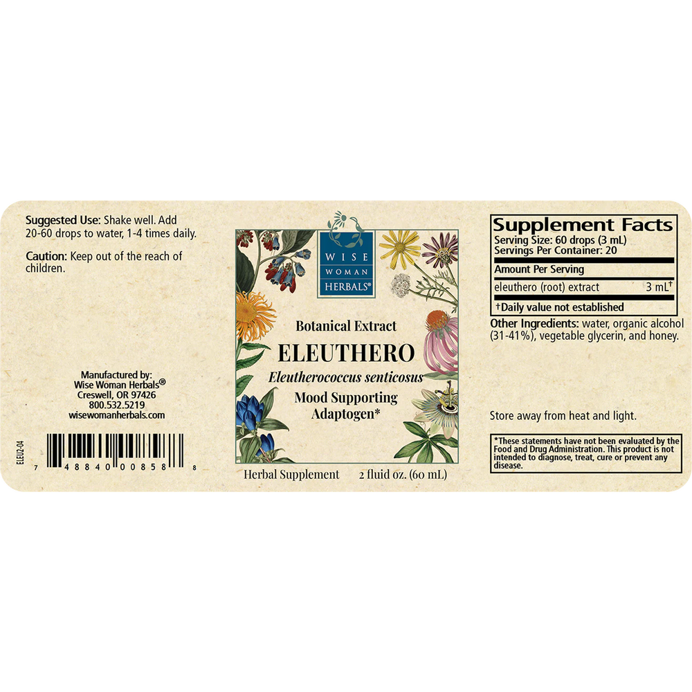 Product image for Eleutherococcus senticosus - eleuthero.