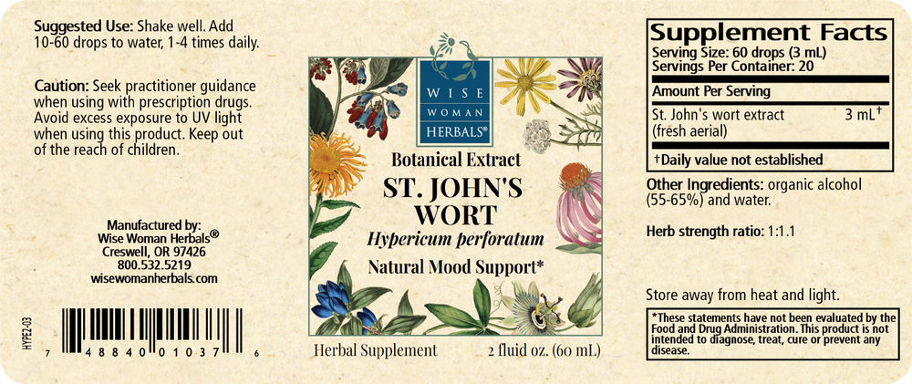 Product image for Hypericum perforatum - St. Johns wort.