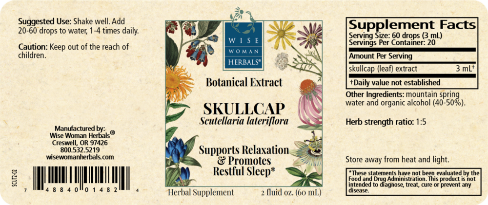 Product image for Scutellaria lateriflora - skullcap.