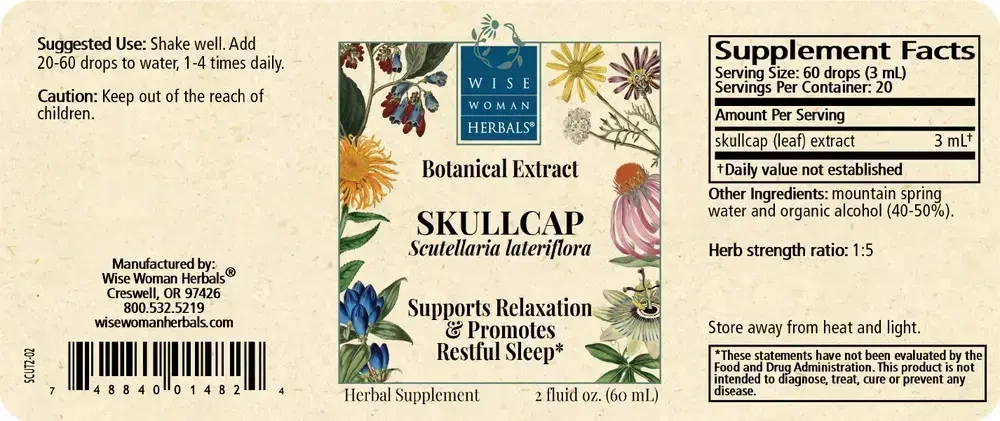 Product image for Scutellaria lateriflora - skullcap.