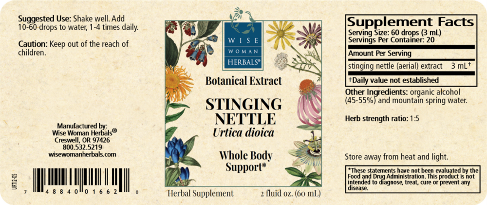 Product image for Urtica dioica (aerial) - stinging nettle (aerial).