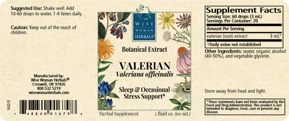 Product image for Valeriana officinalis - valarian.
