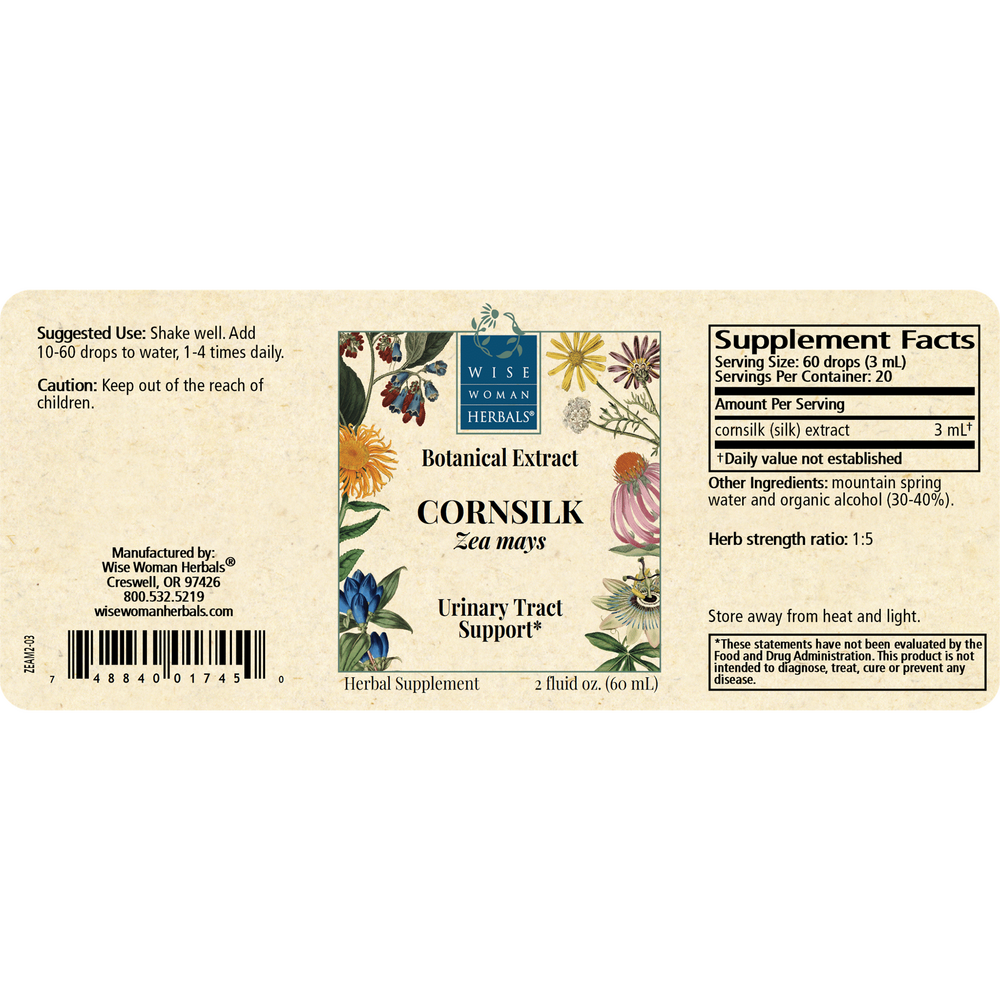 Product image for Zea mays - cornsilk.