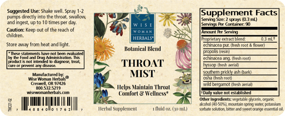 Product image for Throat Mist.