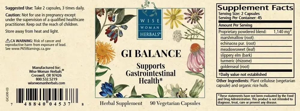 Product image for GI Balance Capsules.