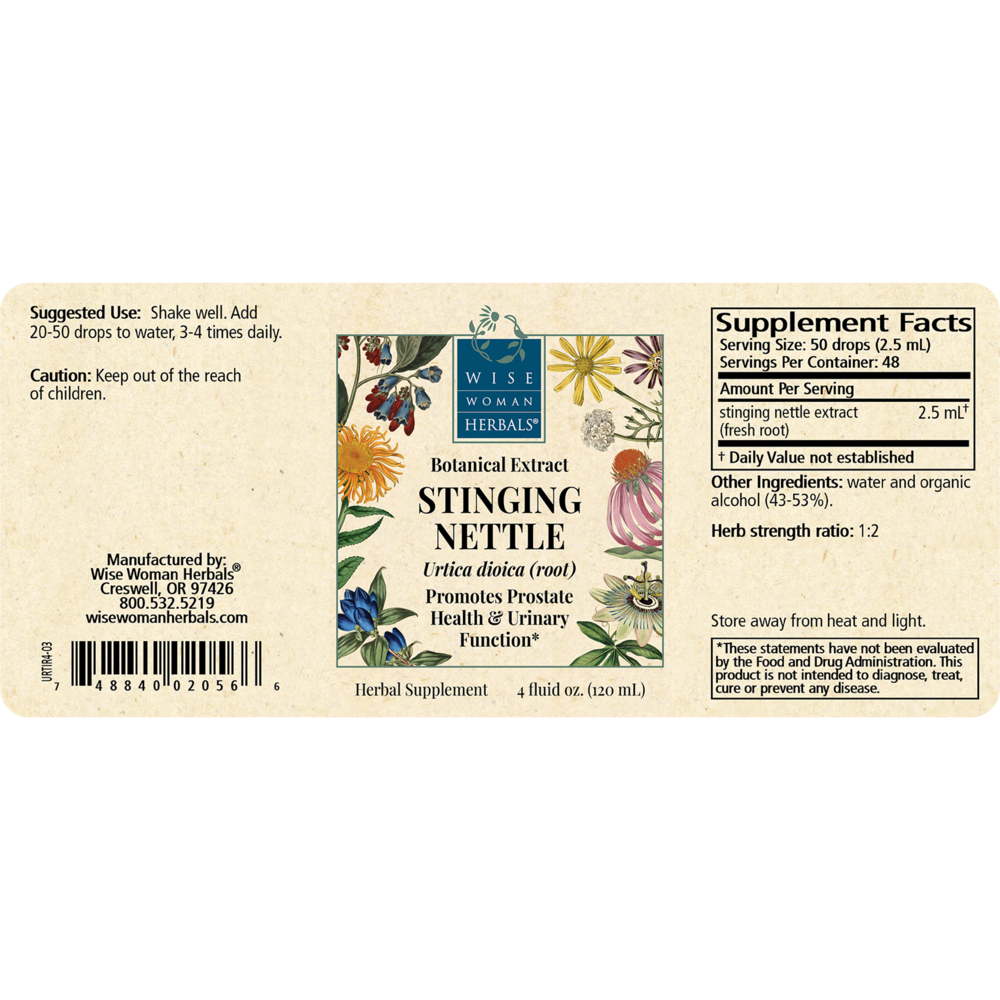 Product image for Urtica dioica (root) - stinging nettle (root).
