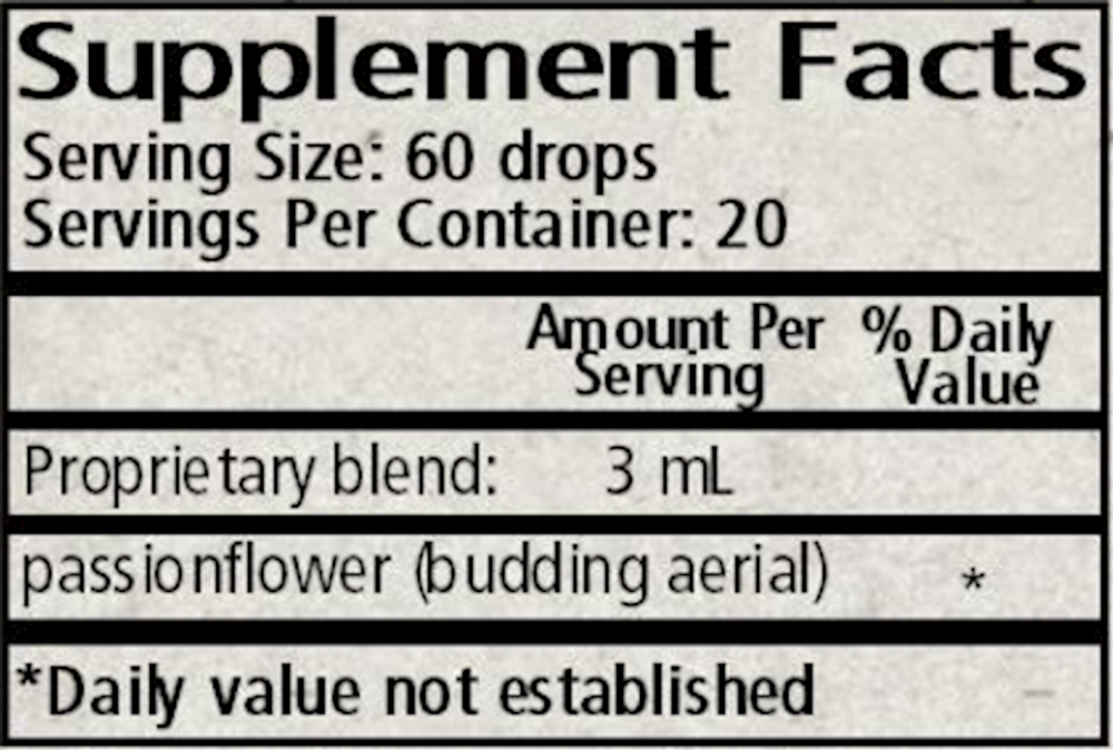 Product image for Passiflora (passionflower) Glycerite.