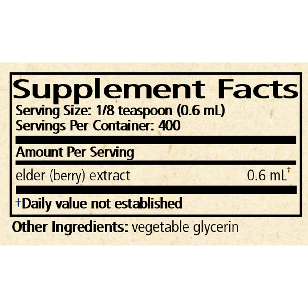 Product image for Elderberry Syrup.