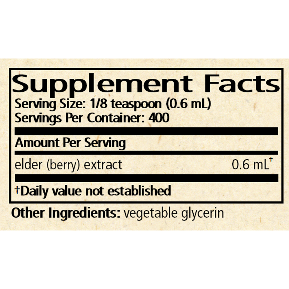 Product image for Elderberry Syrup.