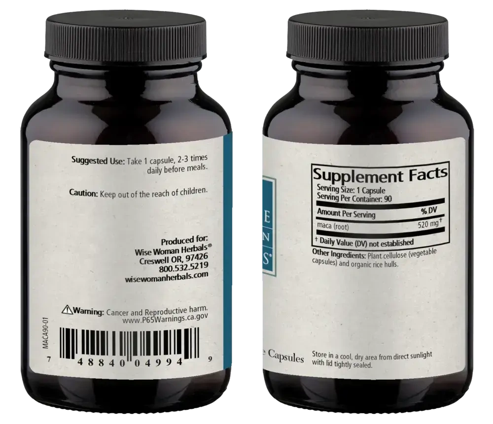 Product image for Maca Capsules.