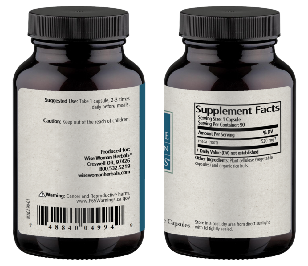 Product image for Maca Capsules.