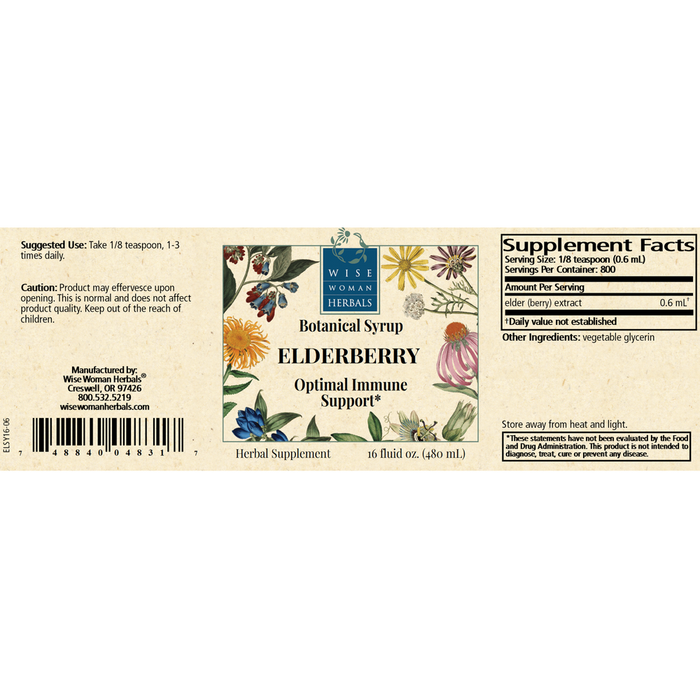 Product image for Elderberry Syrup.