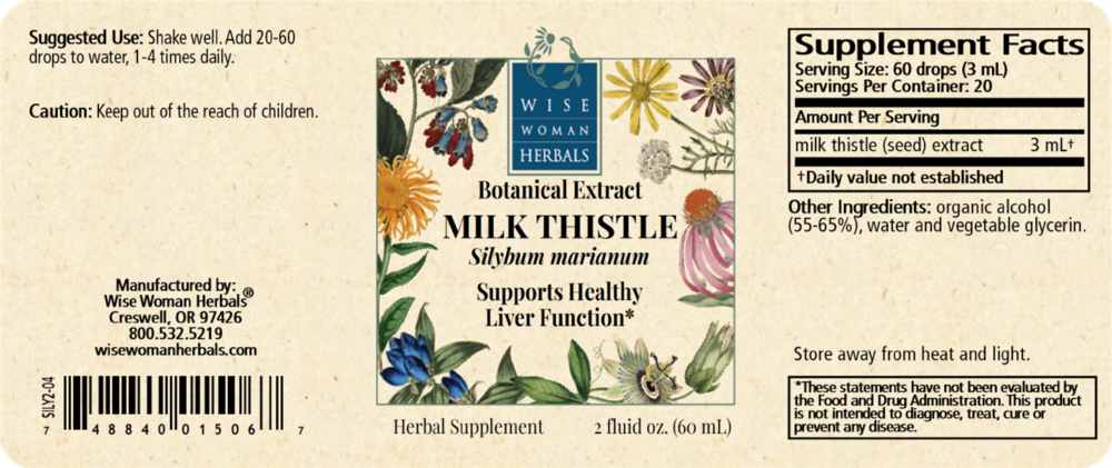 Product image for Silybum marianum - milk thistle.