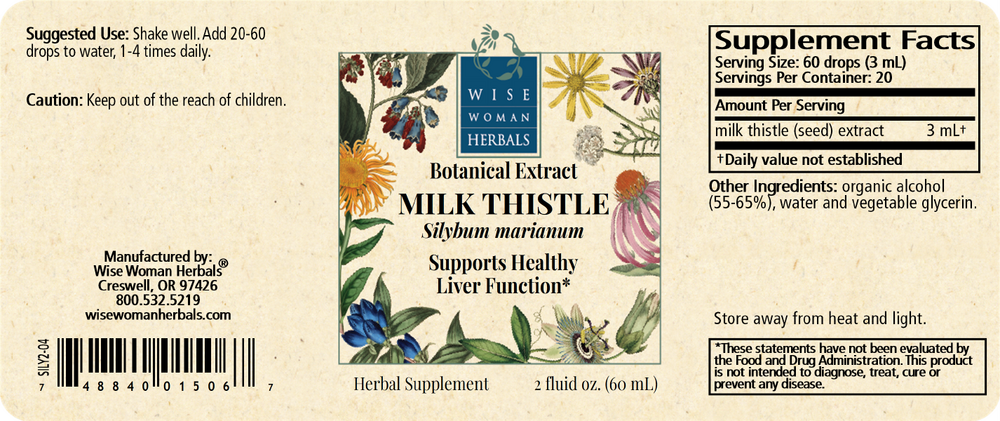 Product image for Silybum marianum - milk thistle.