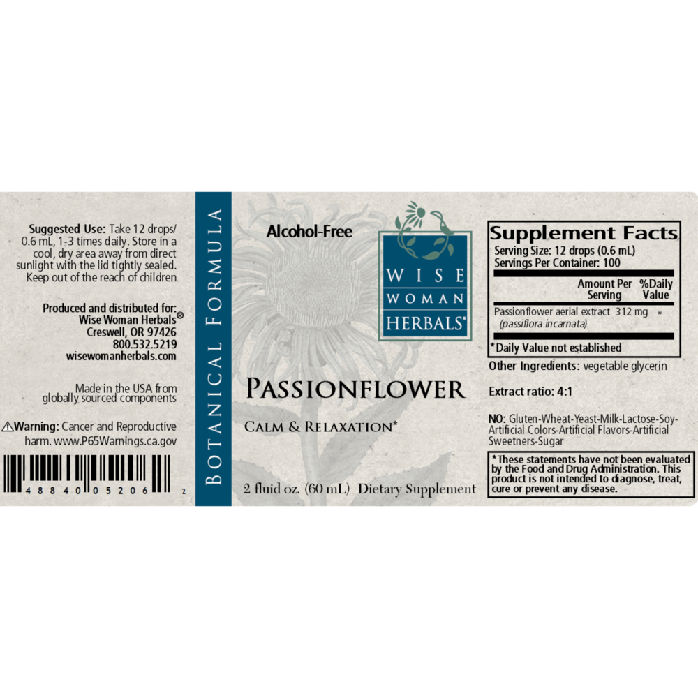 Product image for Passionflower Calm &amp; Relaxation (formerly Passionflower Solid Extract).