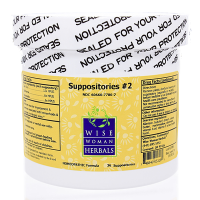 Suppositories #2 (36 suppositories) by Wise Woman Herbals