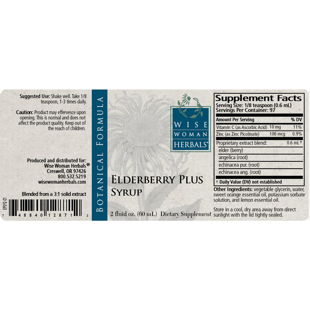 Product image for Elderberry Plus Syrup.