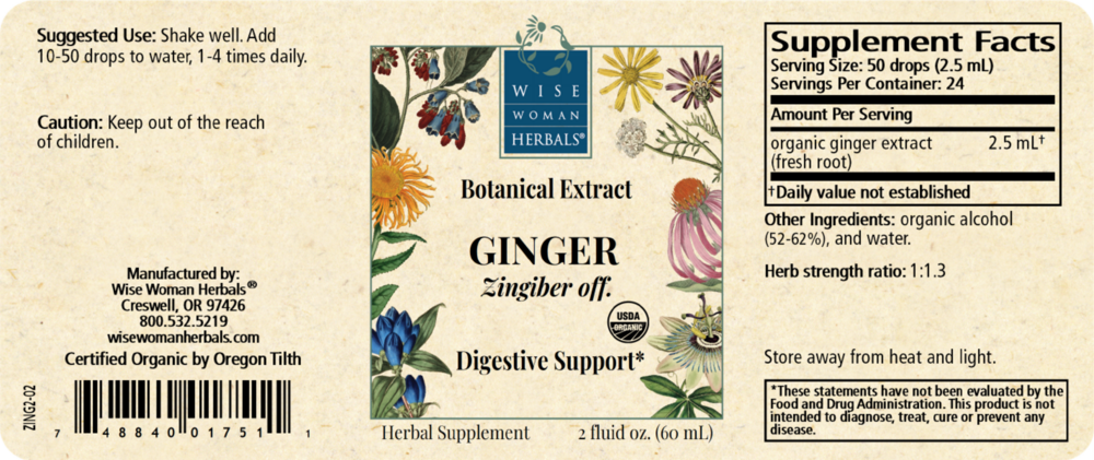 Product image for Zingiber officinale - ginger.
