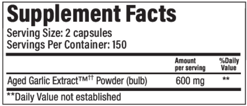 Product image for Kyolic Aged Garlic Extract Cardiovascular Formula 100.