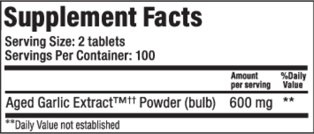Product image for Kyolic Aged Garlic Extract Formula 100 - Cardio Tablets.