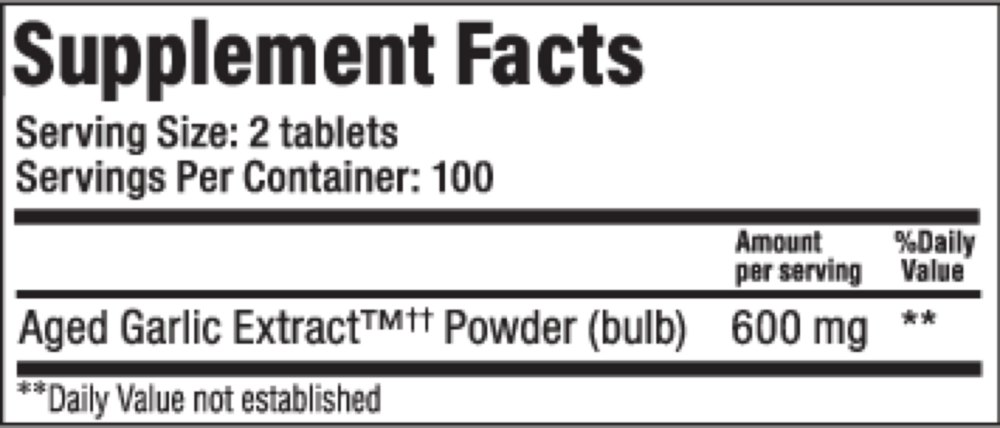 Product image for Kyolic Aged Garlic Extract Formula 100 - Cardio Tablets.