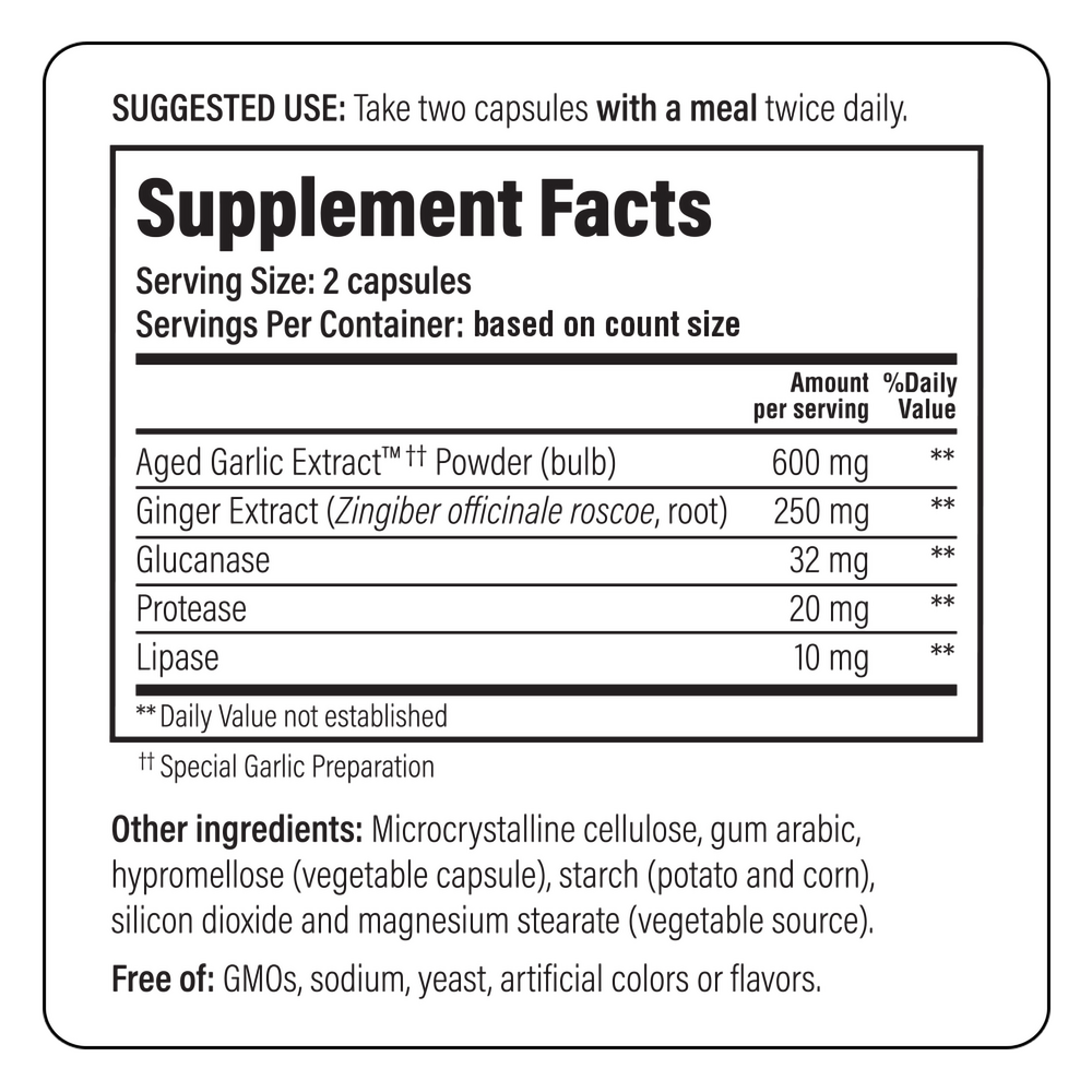 Product image for Kyolic Aged Garlic Extract Formula 102 - Candida Cleanse &amp; Digestion.