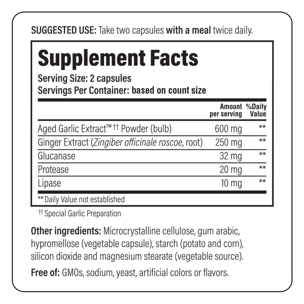 Product image for Kyolic Aged Garlic Extract Formula 102 - Candida Cleanse &amp; Digestion.