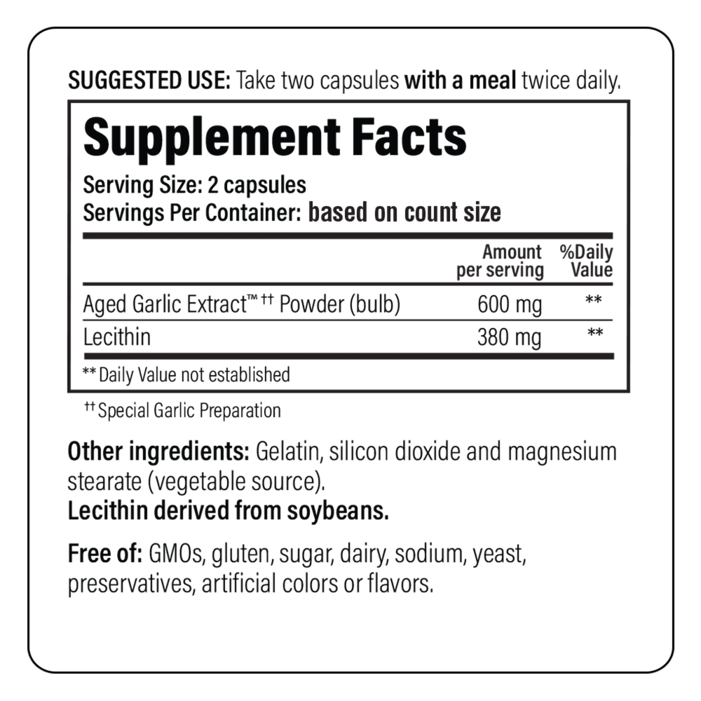 Product image for Kyolic Aged Garlic Extract Formula 104 - Cholesterol.