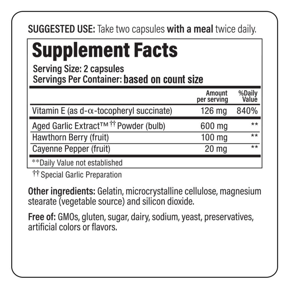 Product image for Kyolic Aged Garlic Extract Formula 106 - Circulation.