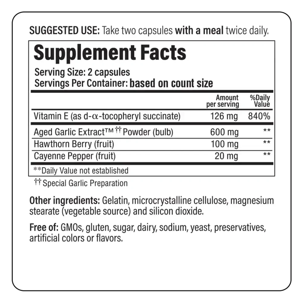 Product image for Kyolic Aged Garlic Extract Formula 106 - Circulation.