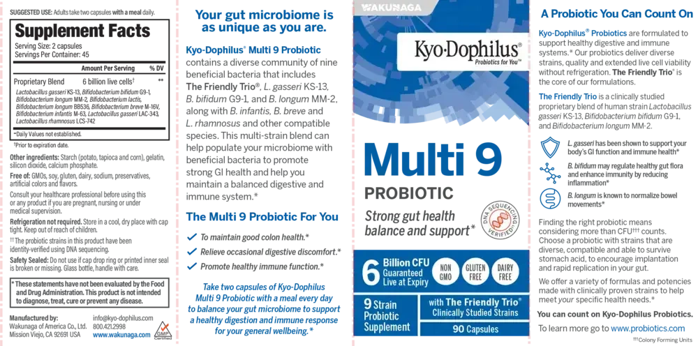 Product image for Kyo-Dophilus Multi 9.