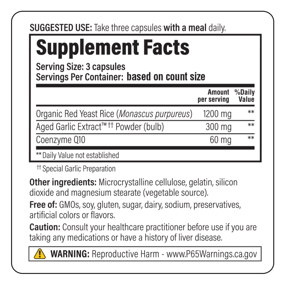 Product image for Kyolic Red Yeast Rice.