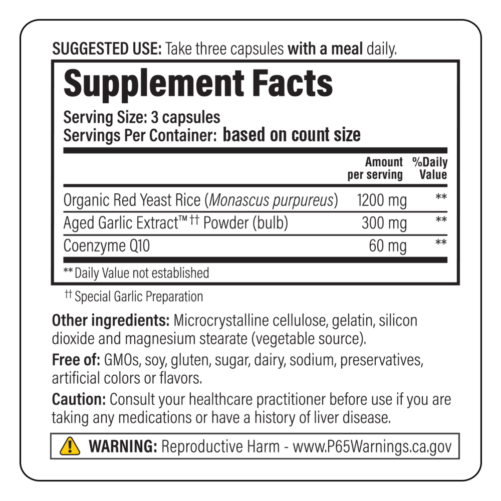 Product image for Kyolic Red Yeast Rice.