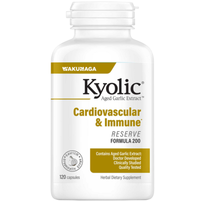 Kyolic Aged Garlic Extract Formula 200 - Cardiovascular & Immune, Reserve 120 capsules