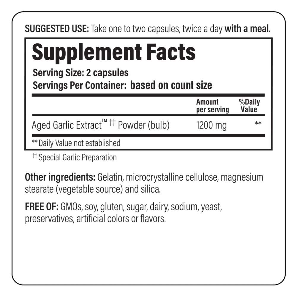 Product image for Kyolic Aged Garlic Extract Formula 200 - Cardiovascular &amp; Immune, Reserve.