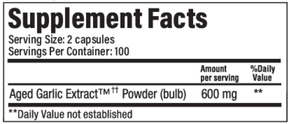 Product image for Kyolic Aged Garlic Extract Cardiovascular Formula 100.