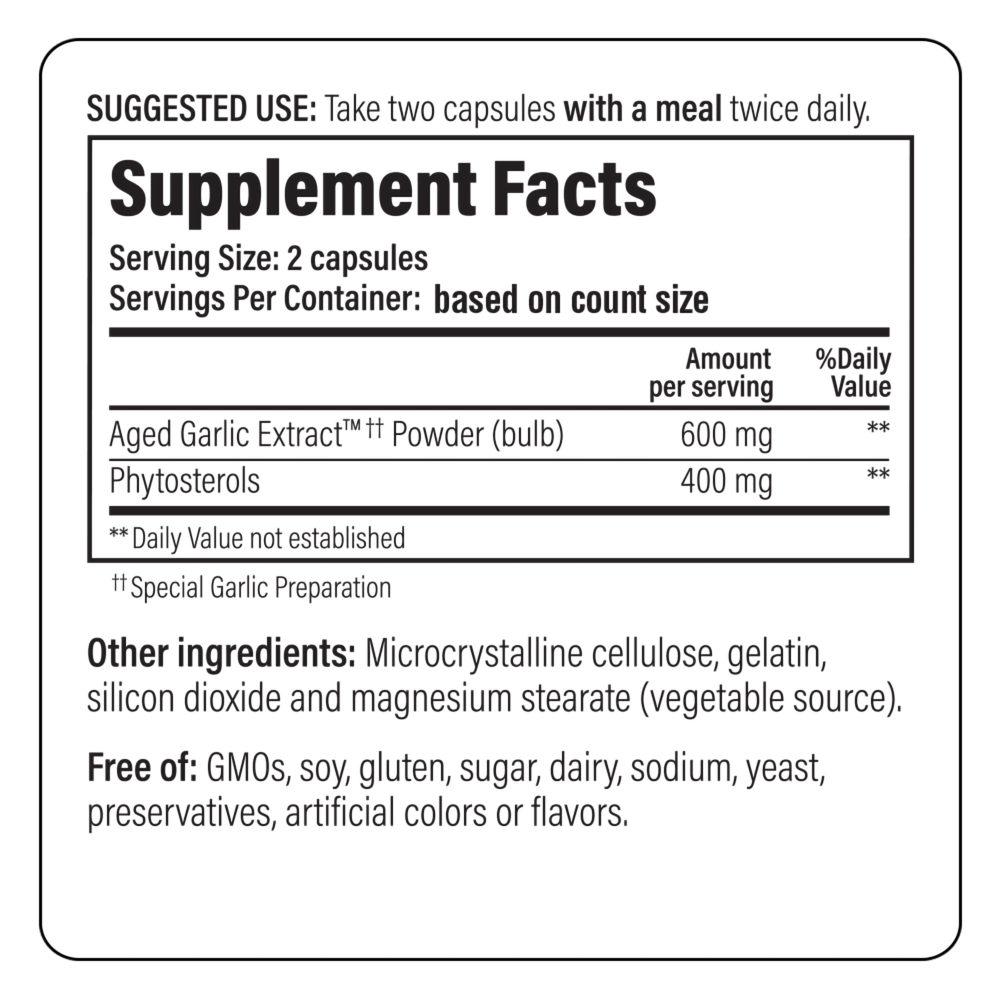 Product image for Kyolic Aged Garlic Extract Formula 107 - Cholesterol Support.