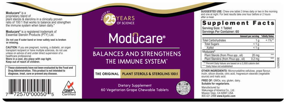 Product image for Moducare® Grape Chewables.