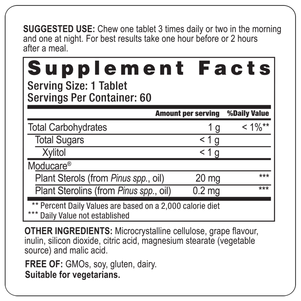Product image for Moducare® Grape Chewables.