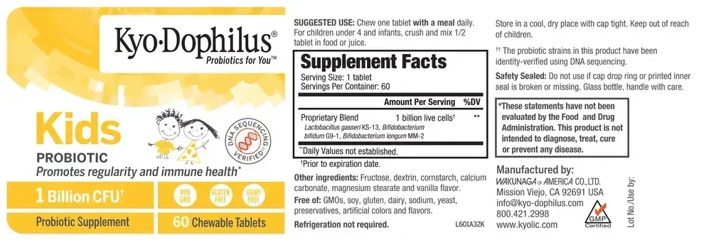 Product image for KyoDophilus/Kids Vanilla.