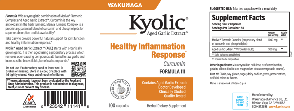 Product image for Kyolic Healthy Inflammation Response For.